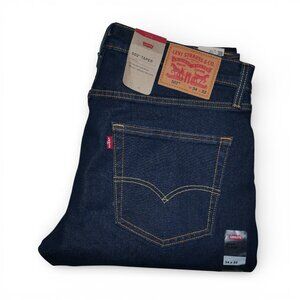 Levis 502 Taper Jeans Men's Size 34x32 Dark Wash Flex Stretch Denim NWT